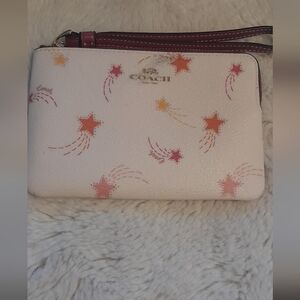 Coach Shooting Star Wristlet EUC